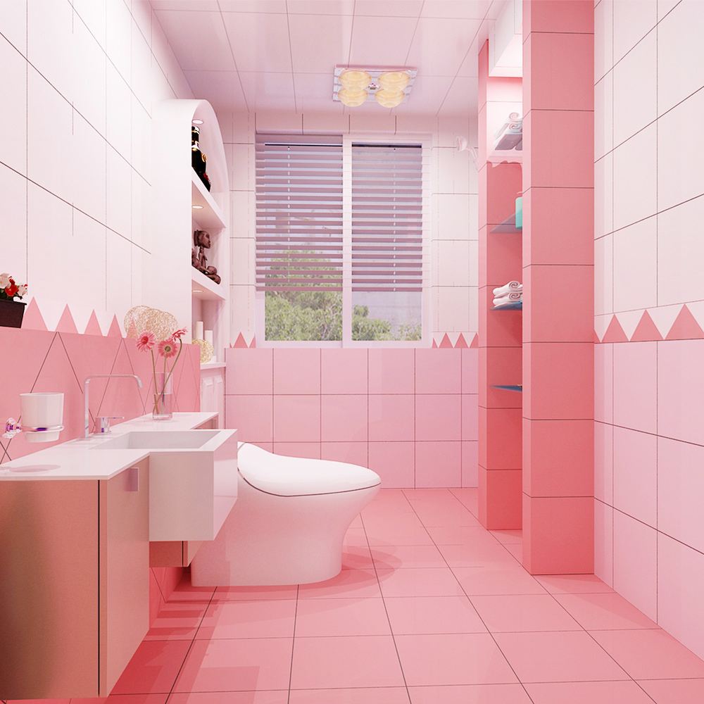 卫生间粉色