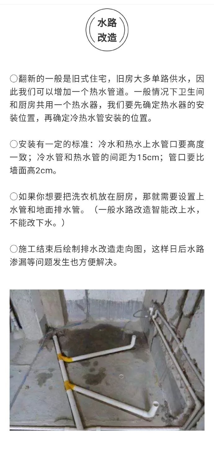 厨房翻新之水路改造注意什么