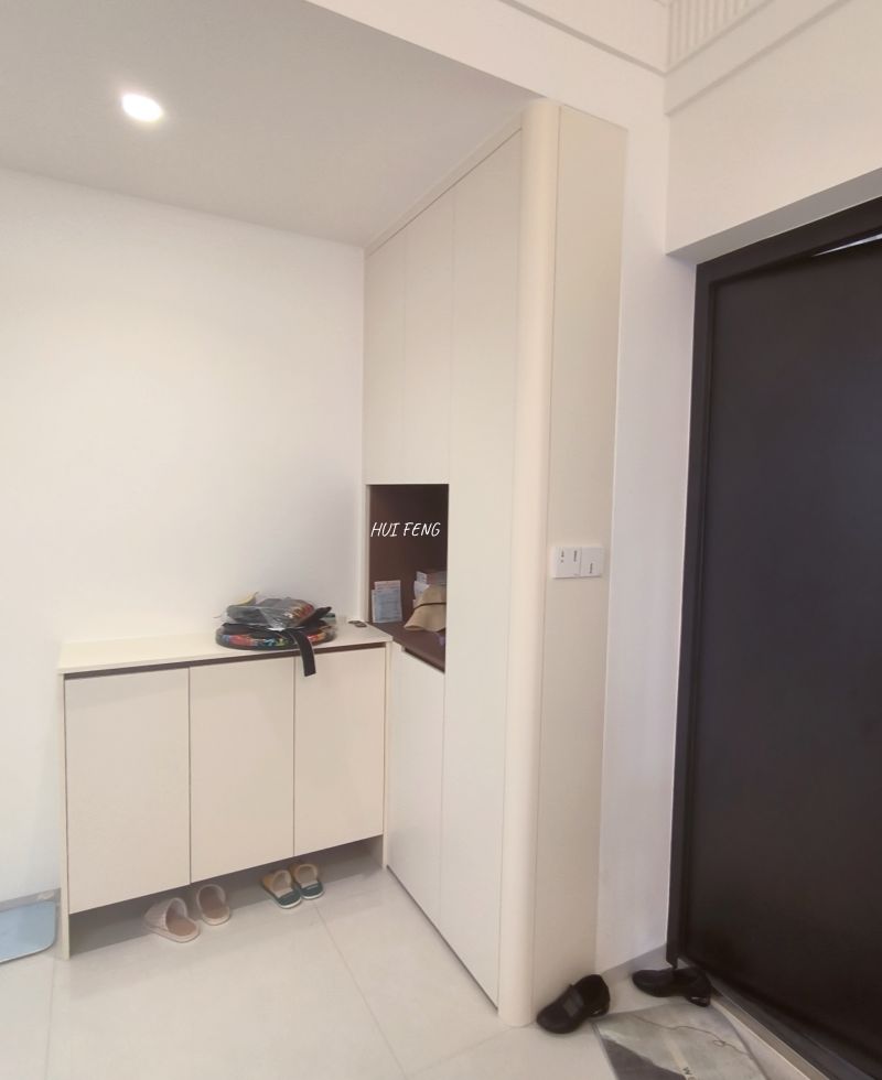 广州番禺汇峰装饰｜白云区80㎡奶油中古风装修入户完工实景